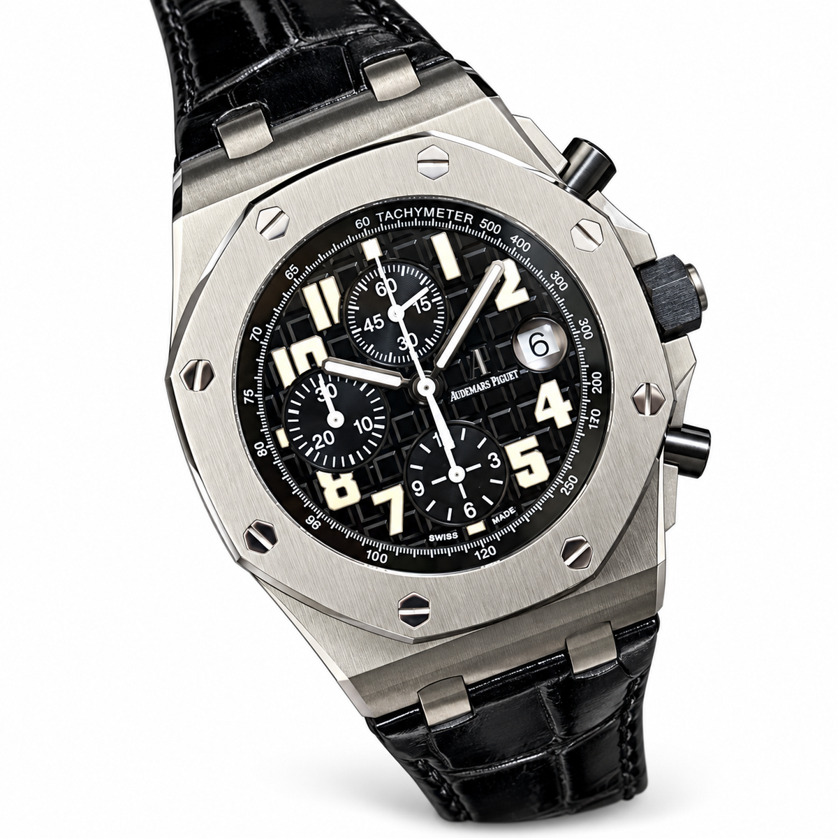Audemars Piguet Royal Oak Offshore Black Dial Steel Chrono 42mm