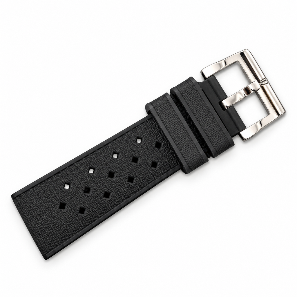 Blancpain Fifty Fathoms Tribute Ocean Commitment Badge Black Rubber Diver Watch