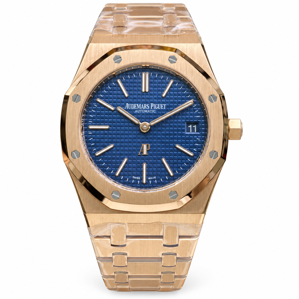 Audemars Piguet Royal Oak Blue Dial 18k Rose Gold Automatic 39mm
